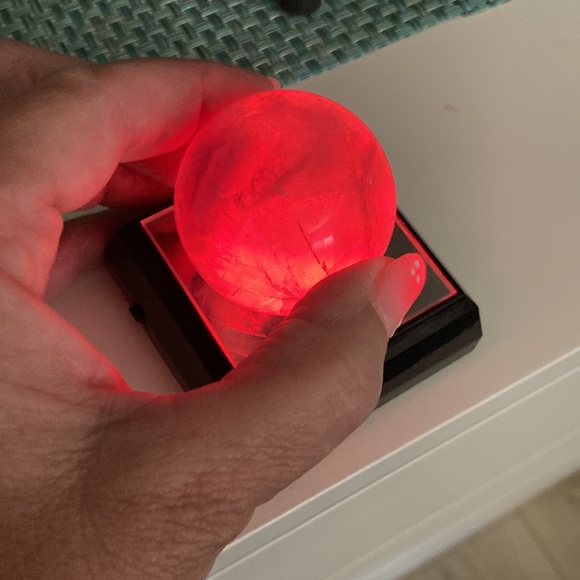 Fluorite Sphere 7” dim beautiful - Picture 8 of 11